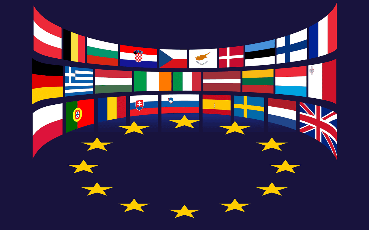 Flaggen der EU Länder