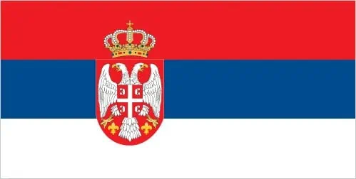 Staatsflagge von Serbien
