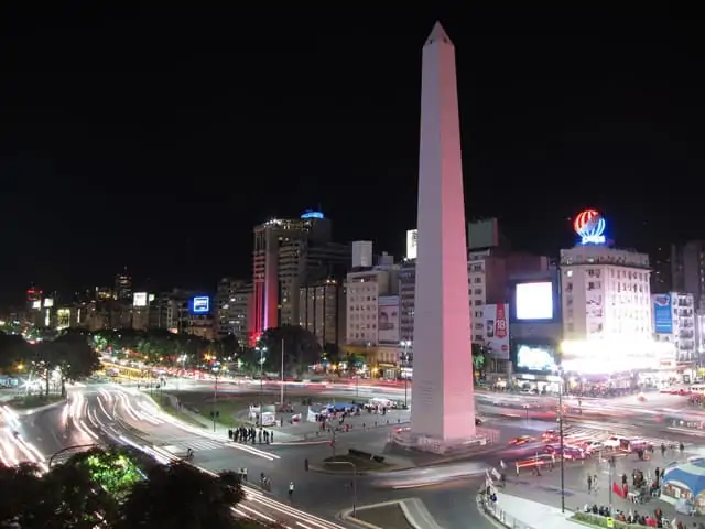 Der Obelisk in Buenos Aires, Hauptstadt von Argentinien
