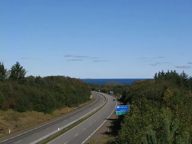 Die Europastraße E45 bei Frederikshavn, Foto von Matthias Schalck