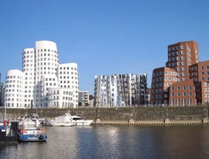Düsseldorf, Blick auf den Medienhafen