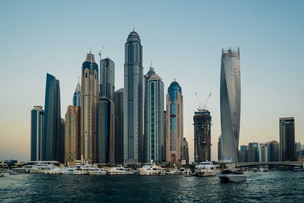 Skyline von Dubai City