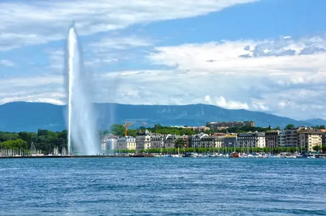 Genf, vom Genfer See aus