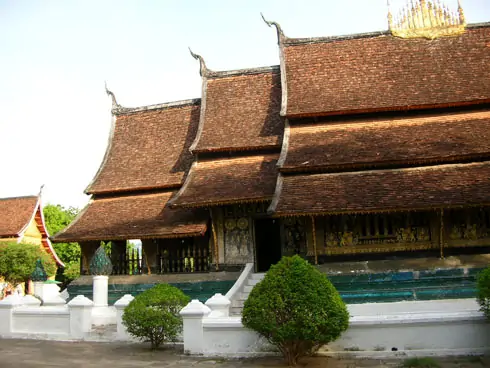 traditionelle Bauweise in Laos
