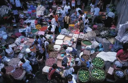Alltag: Markt in Bali