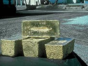 ein Stapel Goldbarren
