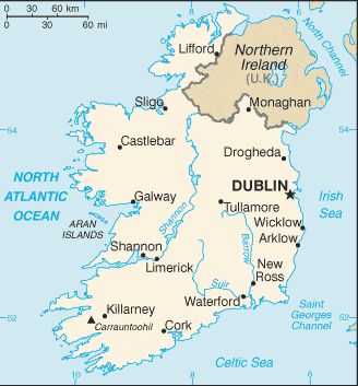 Irland Karte