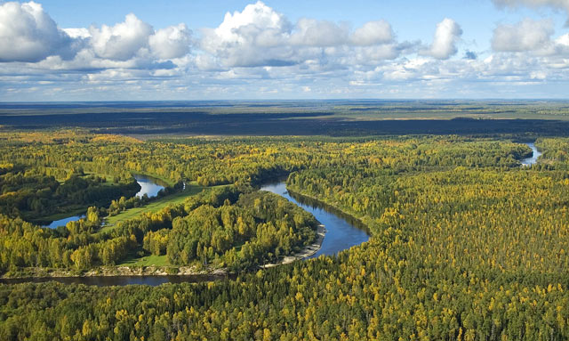 Sibirien im Gebiet Tomsk