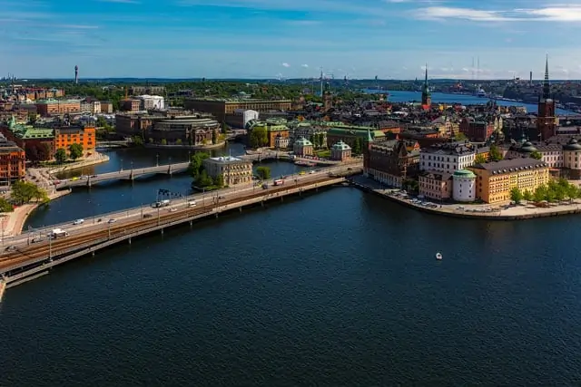 Blick auf Stockholm, die Hauptstadt von Schweden