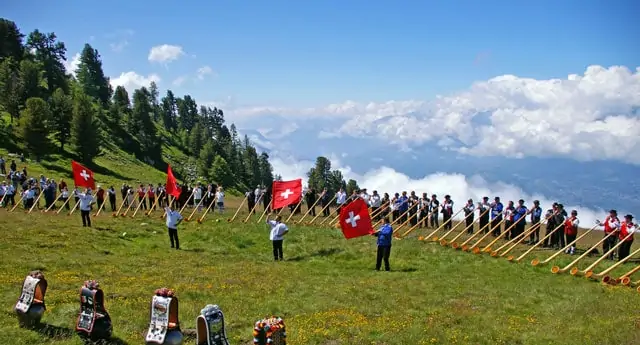 Schweiz: die Alphörner rufen