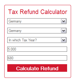 Steuererklärung Rechner online: Screenshot der Eingangsseite