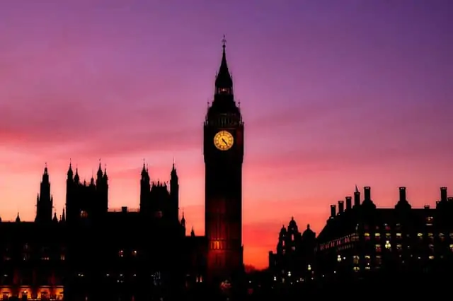 London Skyline am Abend