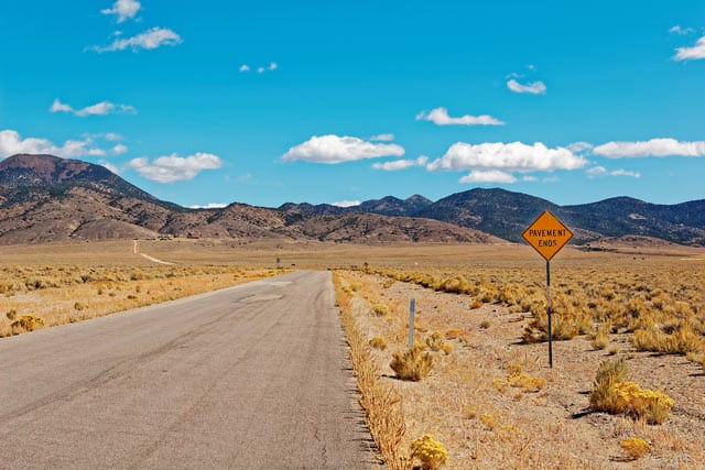wilde Landschaft im Bundesstaat Nevada