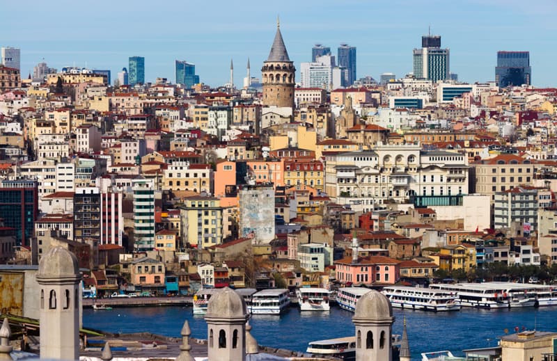 Türkei für Auswanderer: Istanbul, Stadtansicht, Teil Galata.
